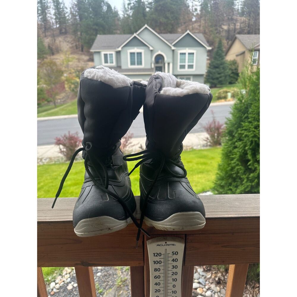 Let It Snow Made In Italy Vintage Faux Shearling Winter Duck Boots Size 39/40
